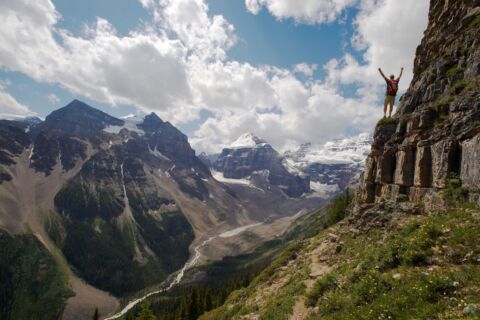 Hiking Devils Thumb Lake Louise Doran Clark B11 1H