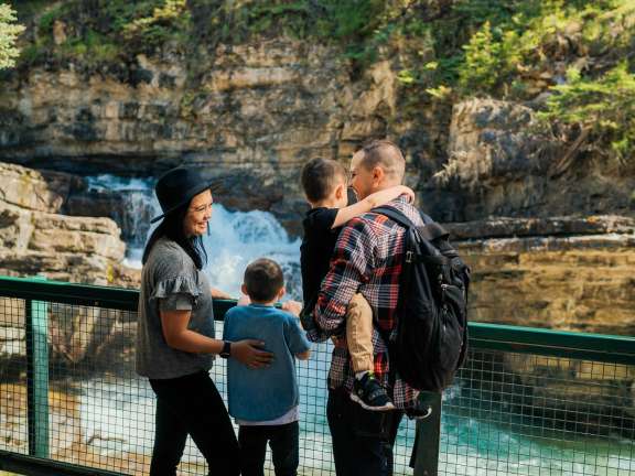 Johnston Canyon Summer Family