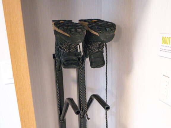 In Room Boot and Gear Dryer in some rooms at the Mountaineer Lodge