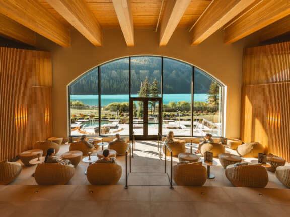 Lake Louise Spa Basin Glacial Waters Mountaineer Lodge 1