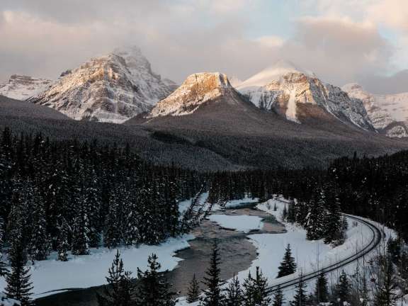 Road Tripos Morants Curve Bow Valley Parkway