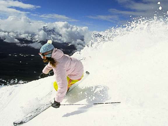 Skiing Lake Louise Medium Mod