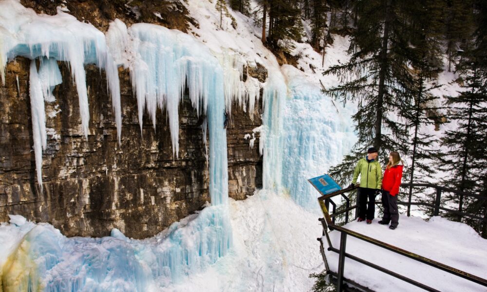 Ice Walking Johnston Canyon Bow Valley Parkway Paul Zizka 5 Horizontal Custom