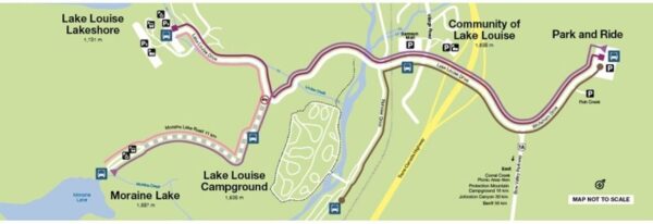 Parks Canada Summer Shuttle Routes