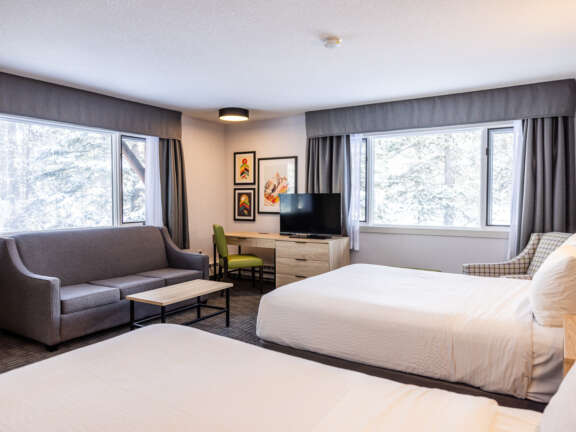 Mountaineer Lodge Hotel Lake Louise Accommodations Renovated Hotel