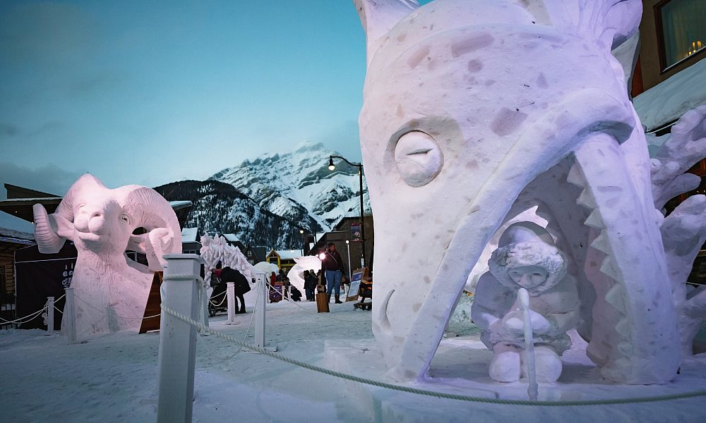 2020 Events Snow Days Winter Shannon Martin Owned Banff Snow Sculptures 2599 large